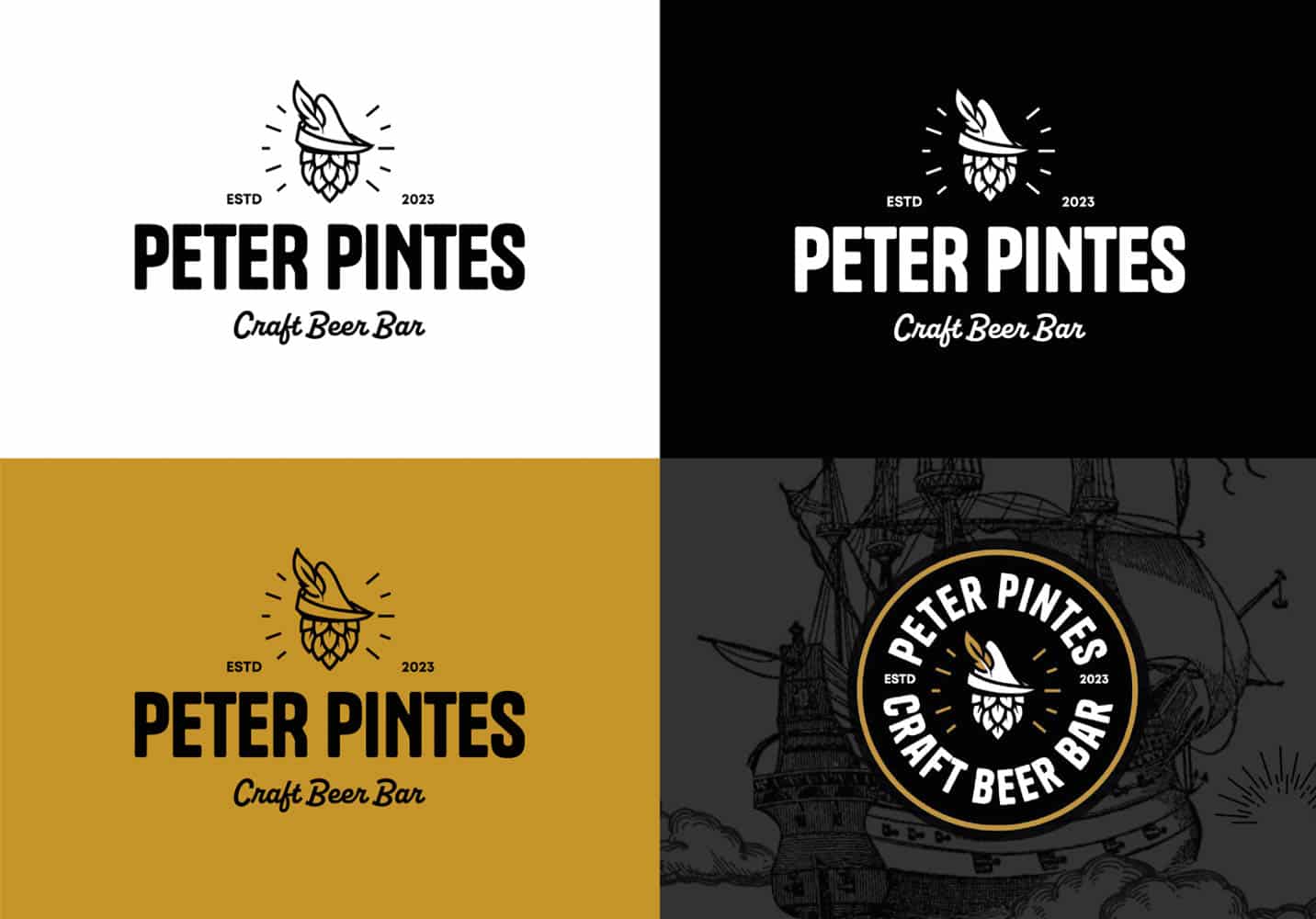 Peter Pintes : déclinaisons du logo – identité visuelle Studio Kan