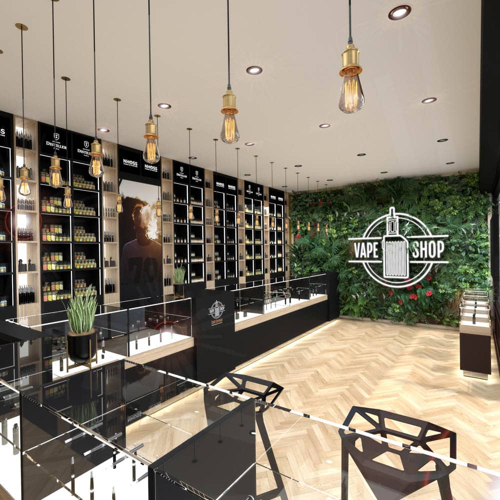 Saint Germain Vape Shop Premium & Retail Design